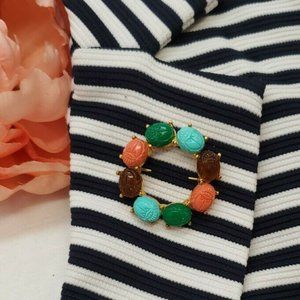 VINTAGE CELEBRITY NY PARURE - UNUSUAL SCARAB DESIG